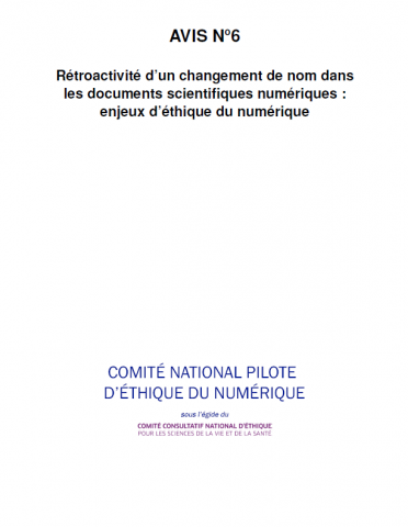 Couverture de l'Avis